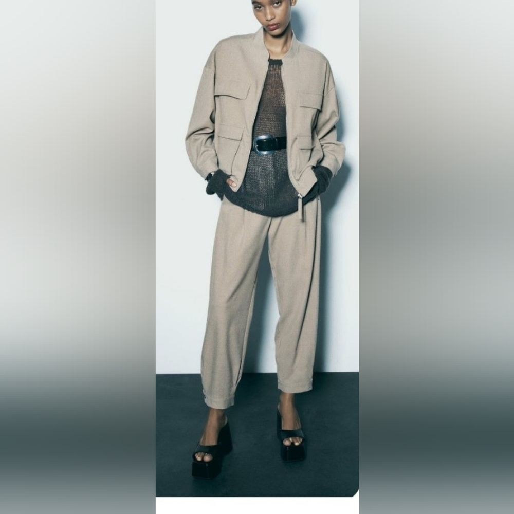 XS Zara bomber jacket set